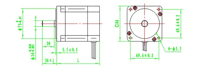 Motor Outline Drawing