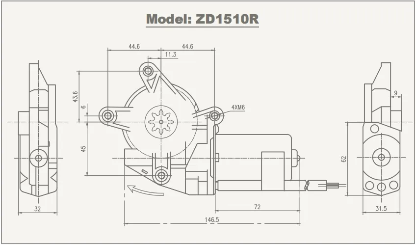 DC Brushed Gear Mini Motor - View 2