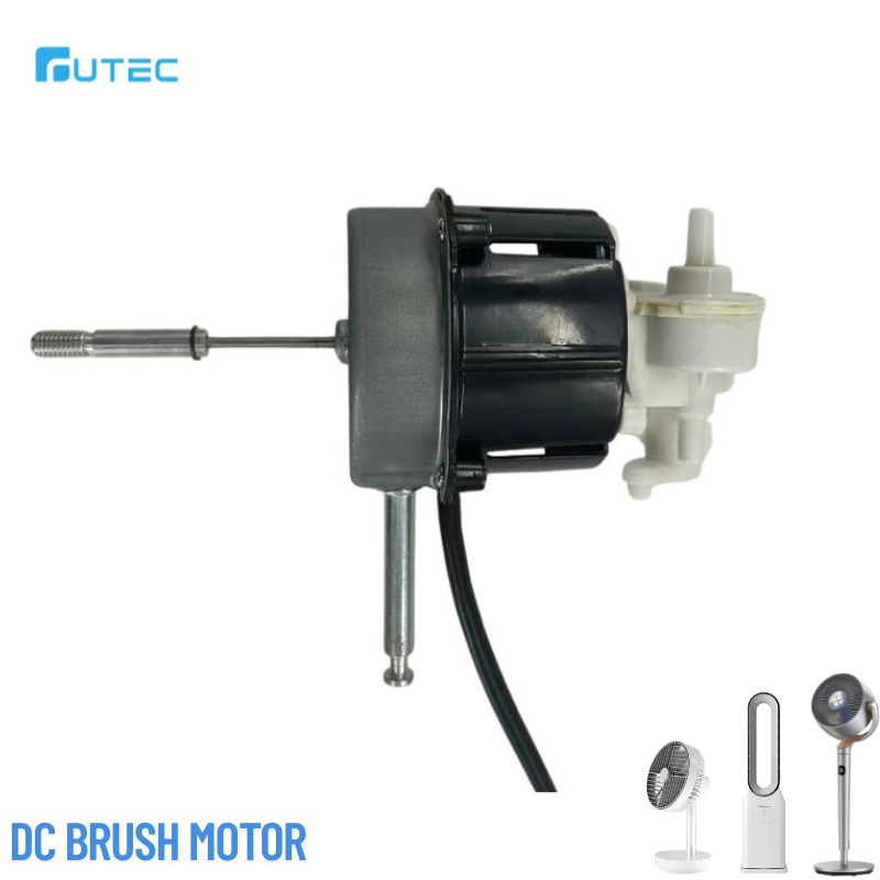 Good Selling Low Voltage 12V/24V High Efficiency DC Brush Motor for High Speed Fan Systems Circulating Fan Electric Motor