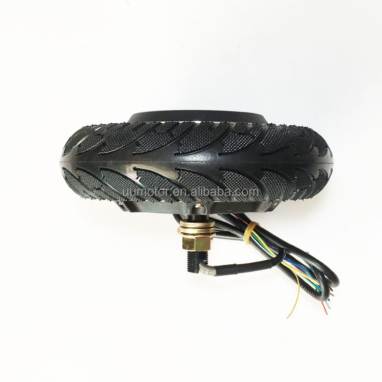 48V 500W Max Load 180kg 8 Inch Single Shaft Robot Wheel Servo Brushless Hub Motor with Encoder