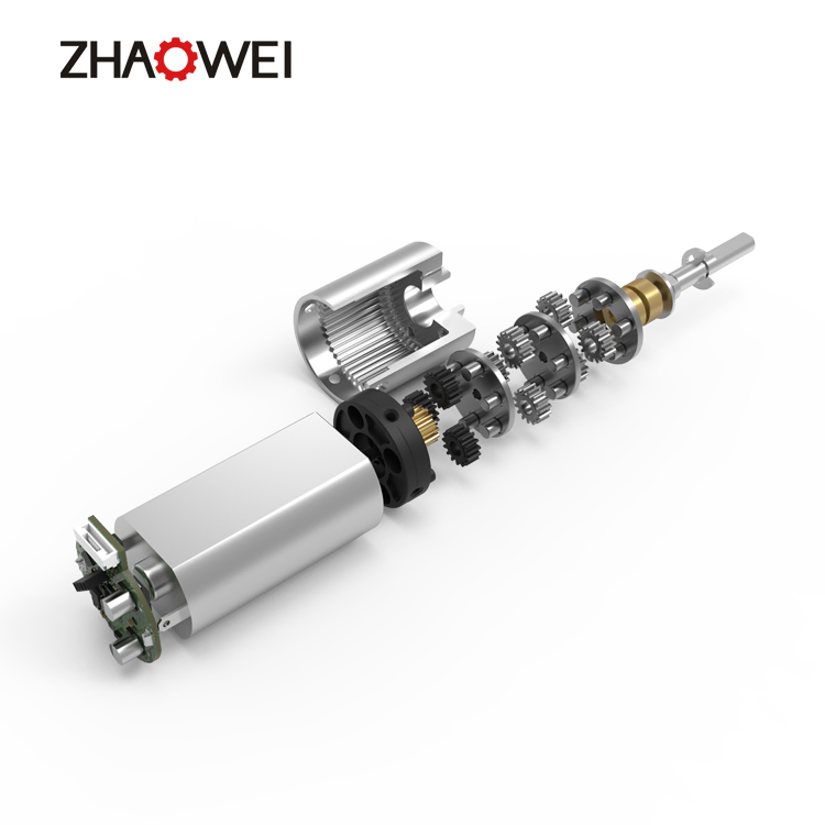 Zhaowei Waterproof Motor 16mm DC Planetary Plastic Gearbox Motor Brush Mini Gear Motor for Greenhouse
