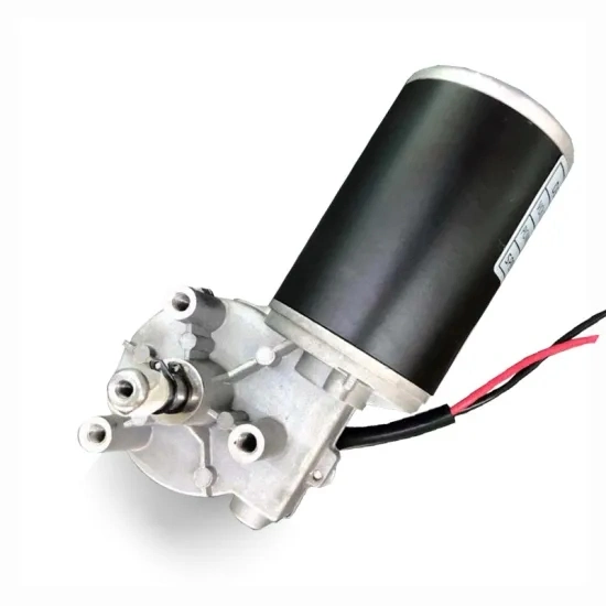 DC 12V 24V Brush Electric Worm Geared Motor for Seniautomatic Wire Feeders or Sliding Gate with High Torque Low Speed Low Noise Long Lifespan Europ Standard