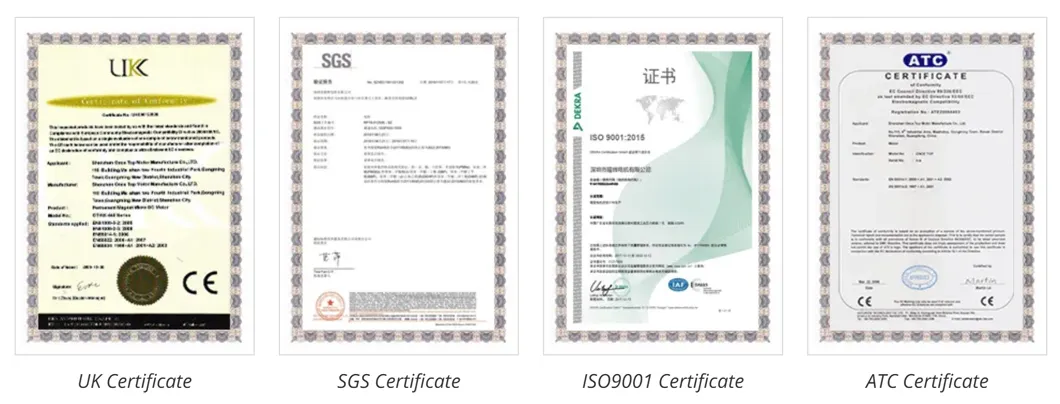 CE and RoHS Safety Certifications