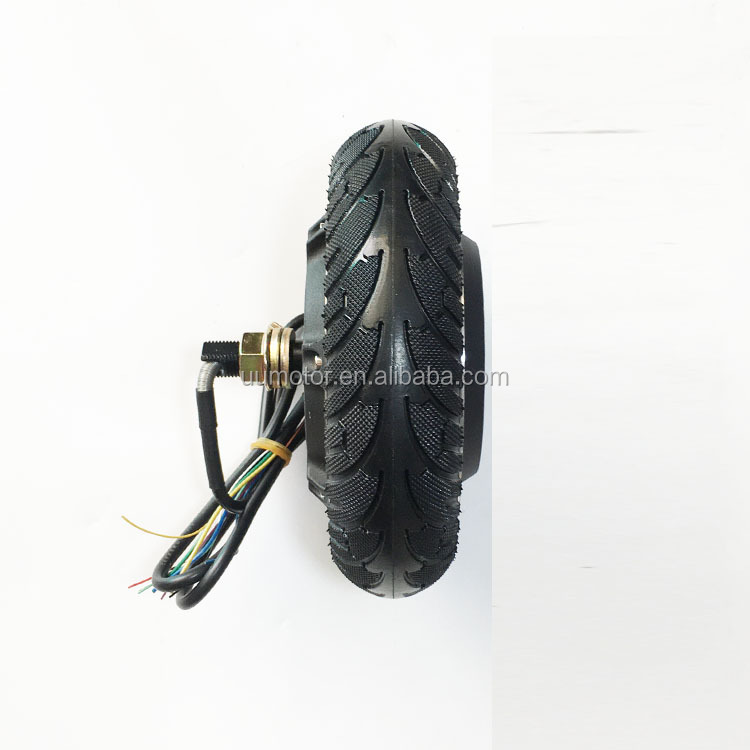 48V 500W Max Load 180kg 8 Inch Single Shaft Robot Wheel Servo Brushless Hub Motor with Encoder