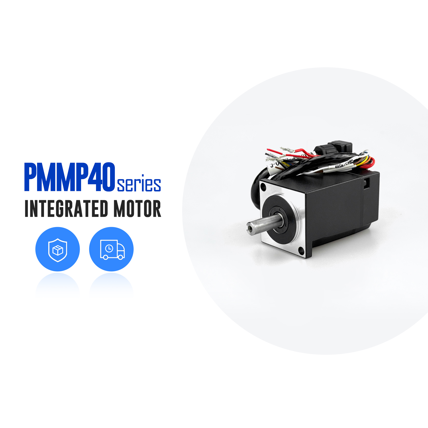 40 Servo Motor DC Low Voltage Integrated Low Inertia Short Model Integrated 100W Servo CANopen/485