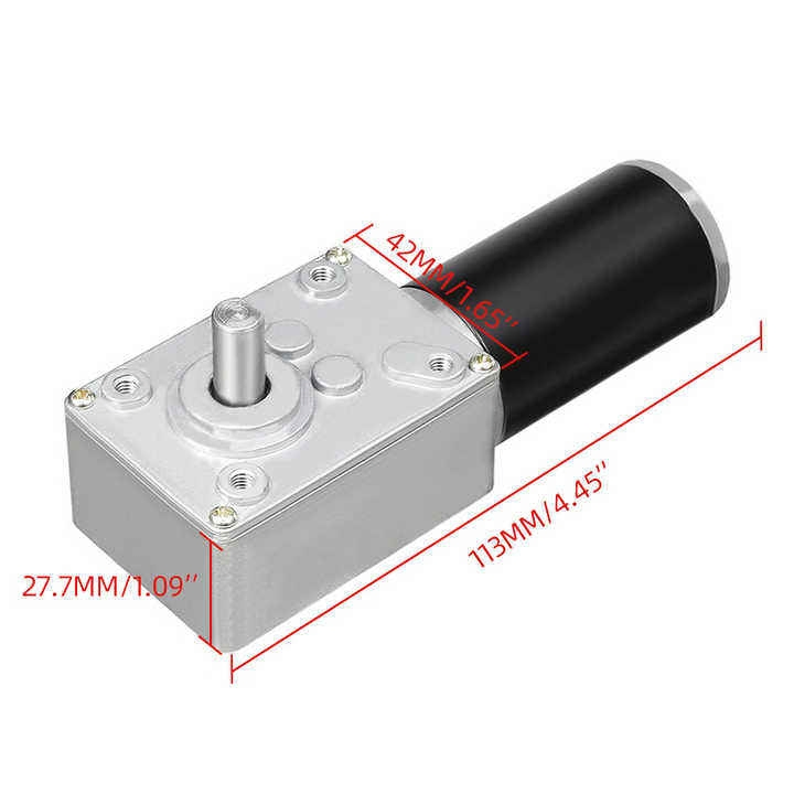 Jgy5840-31zy High Torque Worm Gear Motor DC 12V 24V 5-470rpm Self-Locking Micro Turbo Geared Motor for Home Automation and Window Opener