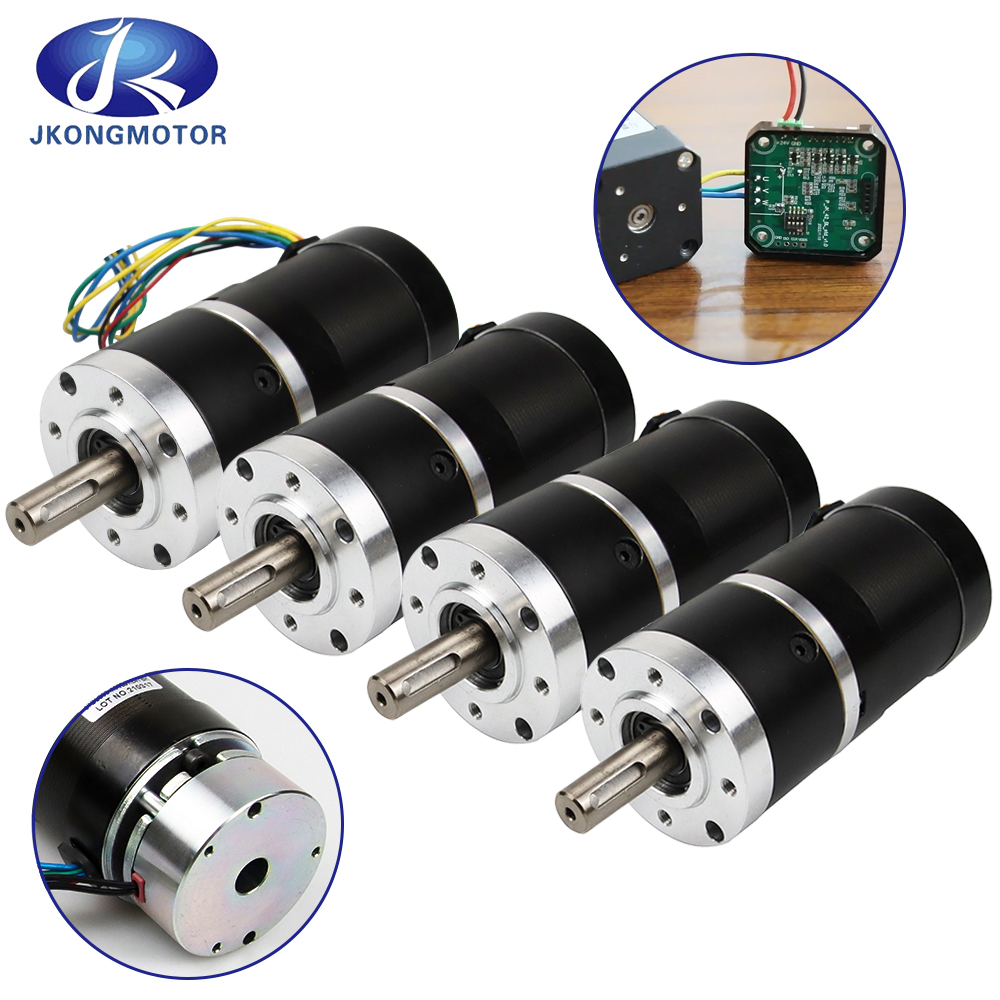 Jkongmotor 57bl04 184w 24v 36v 48v Brushless Dc Motor 36v 4000rpm 180w BLDC Motor with Gearbox Brake Encoder Integrated Driver