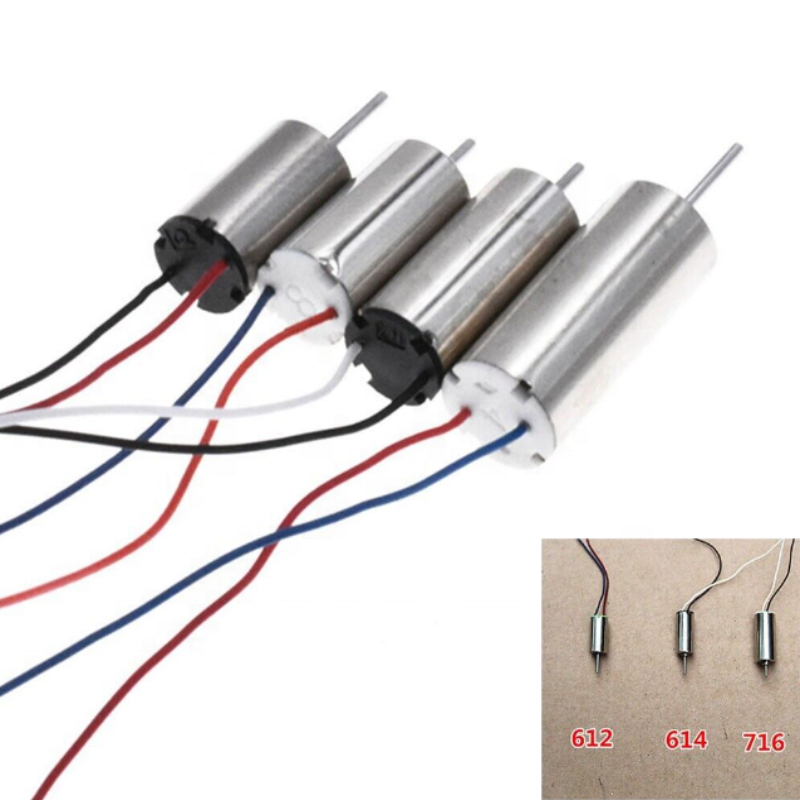 DC 3.7V 34000 RPM 716 Hollow Cup Coreless Motor for RC Model Toy Helicopter Quadcopter 0.8mm 1.0mm 716 DC High Speed Micro Motor