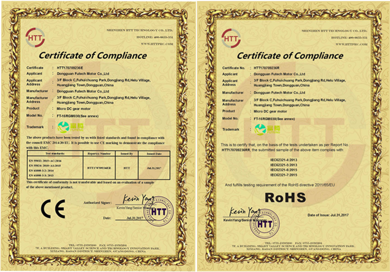 Certificates