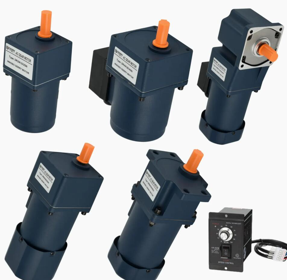 Single Phase 3 Phase Electric Mini AC Reversible Induction Gear Motor 2ik6gn 3ik15gn 4ik25gn 5ik40 5ik60 5ik90 5ik120