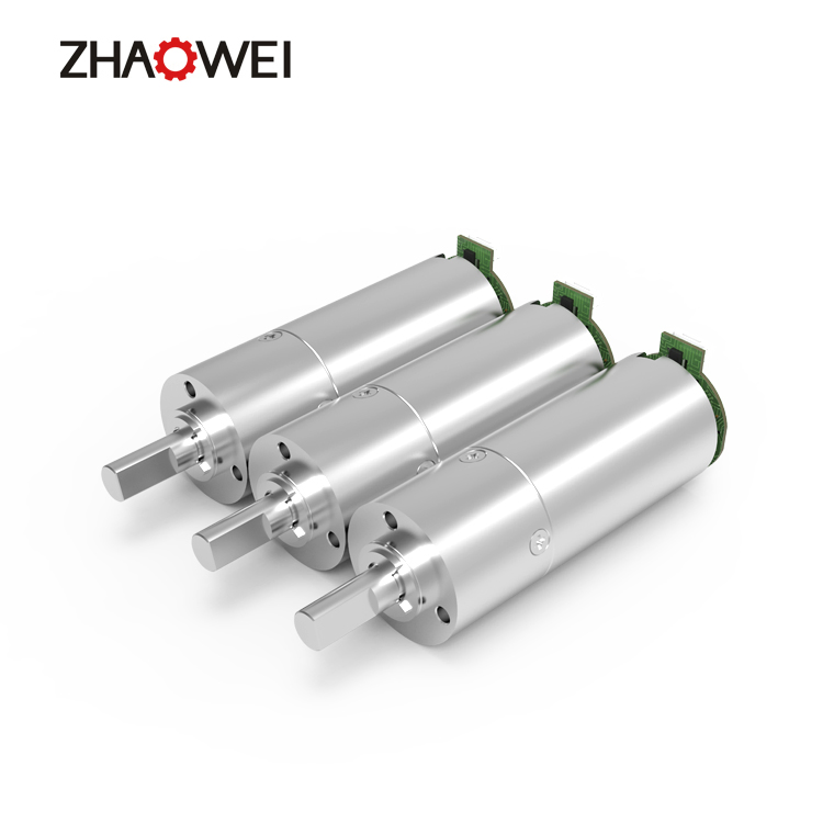 Zhaowei MD022022-256 29rpm 15kg. Cm 22mm Metal Planetary Gearbox High Torque 12V 24V Brushless DC Gear Motor for Medical Device