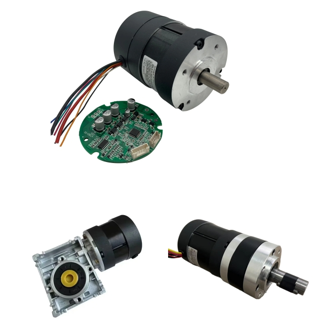 High Quality Good Price /Size 28mm-130mm/ Power 10W-2000W/ CE RoHS Customizable BLDC Brushless DC Motors Option with Gearbox Controller Brake Encoder
