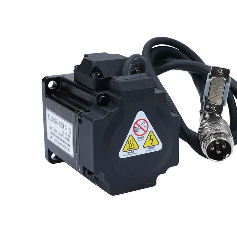 Lunyee 200W 24V 3000rpm Torque 0.64nm DC Servo Motor with Drive for Robotics