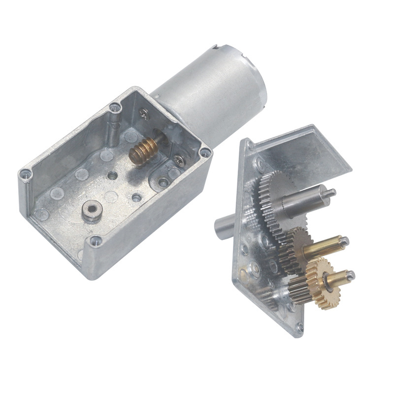 HYX Jgy370 12V DC Gear Motor 300Rpm 200RPM 3V6V12V 25MM Metal Brushed DC Small Worm Gear Motor for Self-service Vending Machine