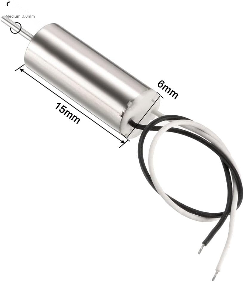 615 6x15mm Coreless Micro DC Motor 3.7V 52000 RPM - for RC Aeroplane Model
