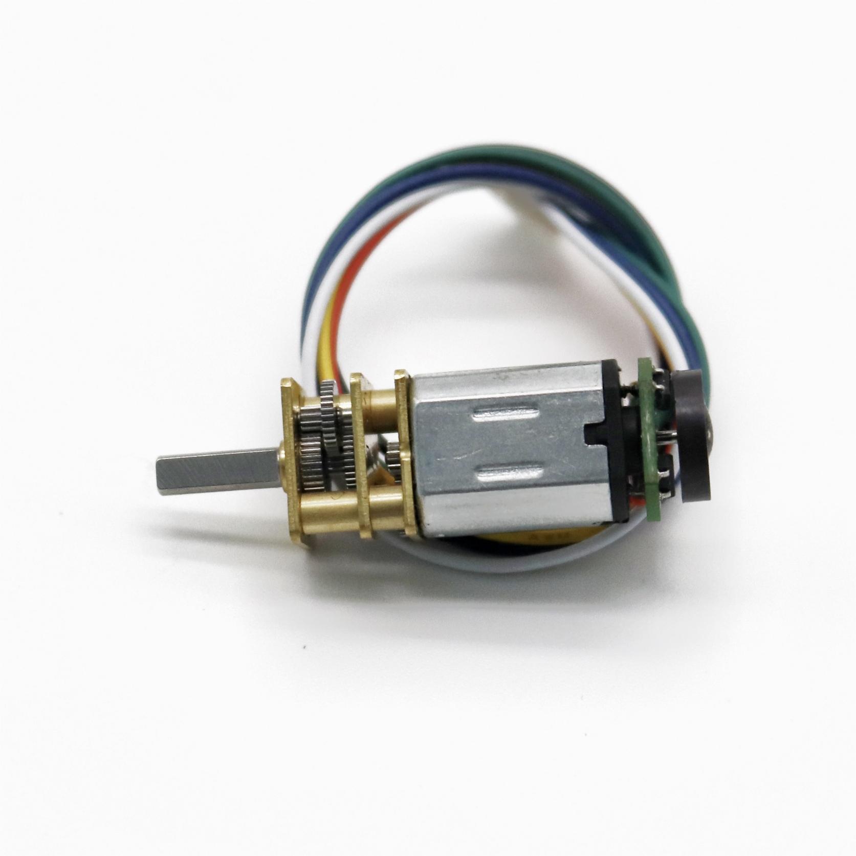 N20 Micro Encoder Motor Reducer 3V 6V DC Encoder Motor With Gearbox Hall Sensor Encoder 7ppr