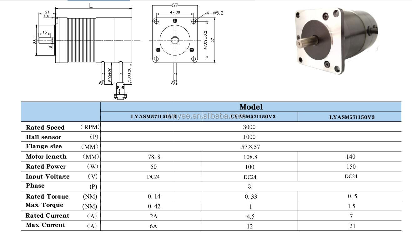 BLDC Motor Specifications