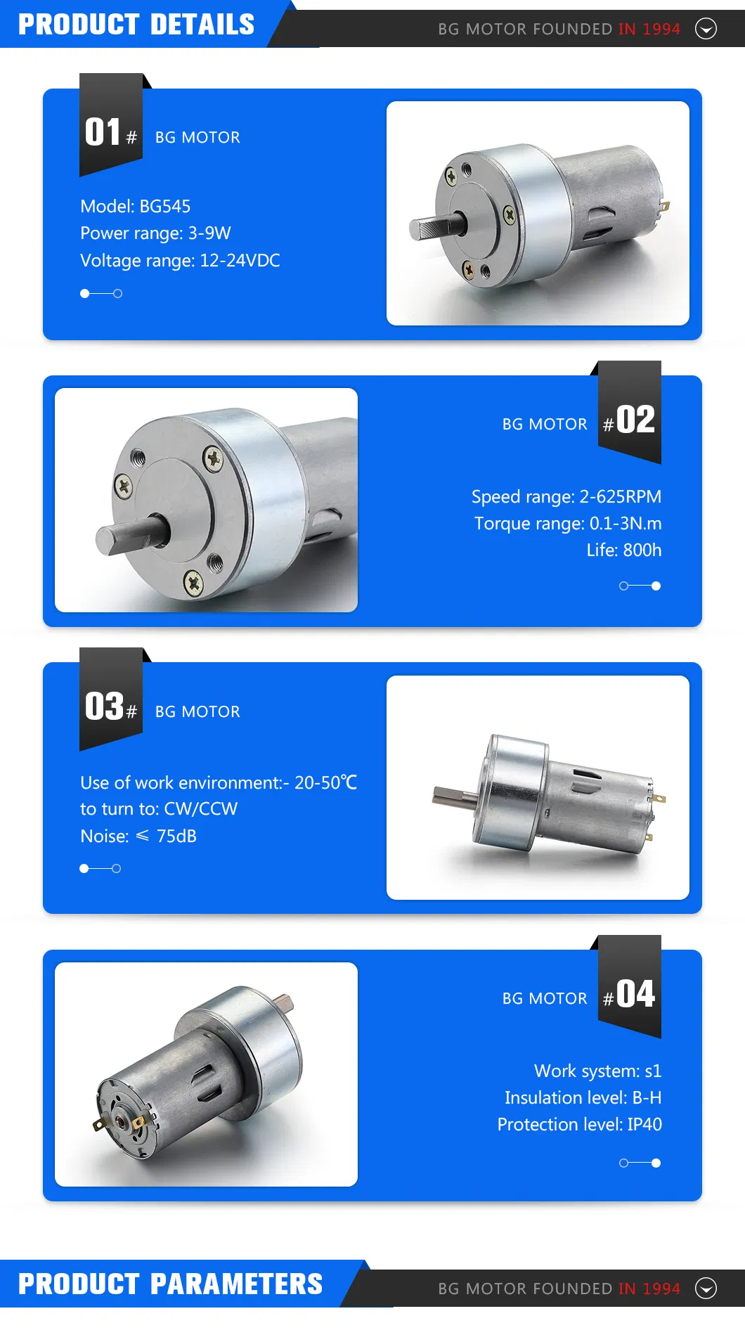 DC Brushed Motor Structure
