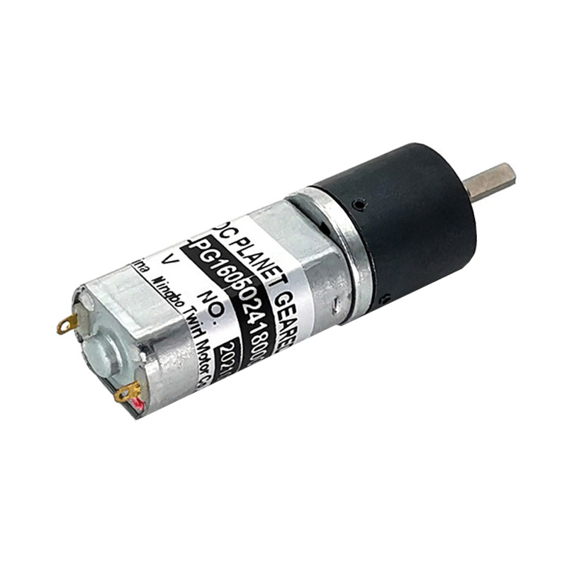 16mm 12V/24V 0.5W-2W Round Flange High Torque Brush DC Planetary Gear Motor with Planetary Gearbox