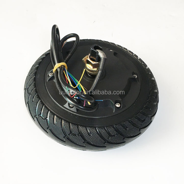 48V 500W Max Load 180kg 8 Inch Single Shaft Robot Wheel Servo Brushless Hub Motor with Encoder