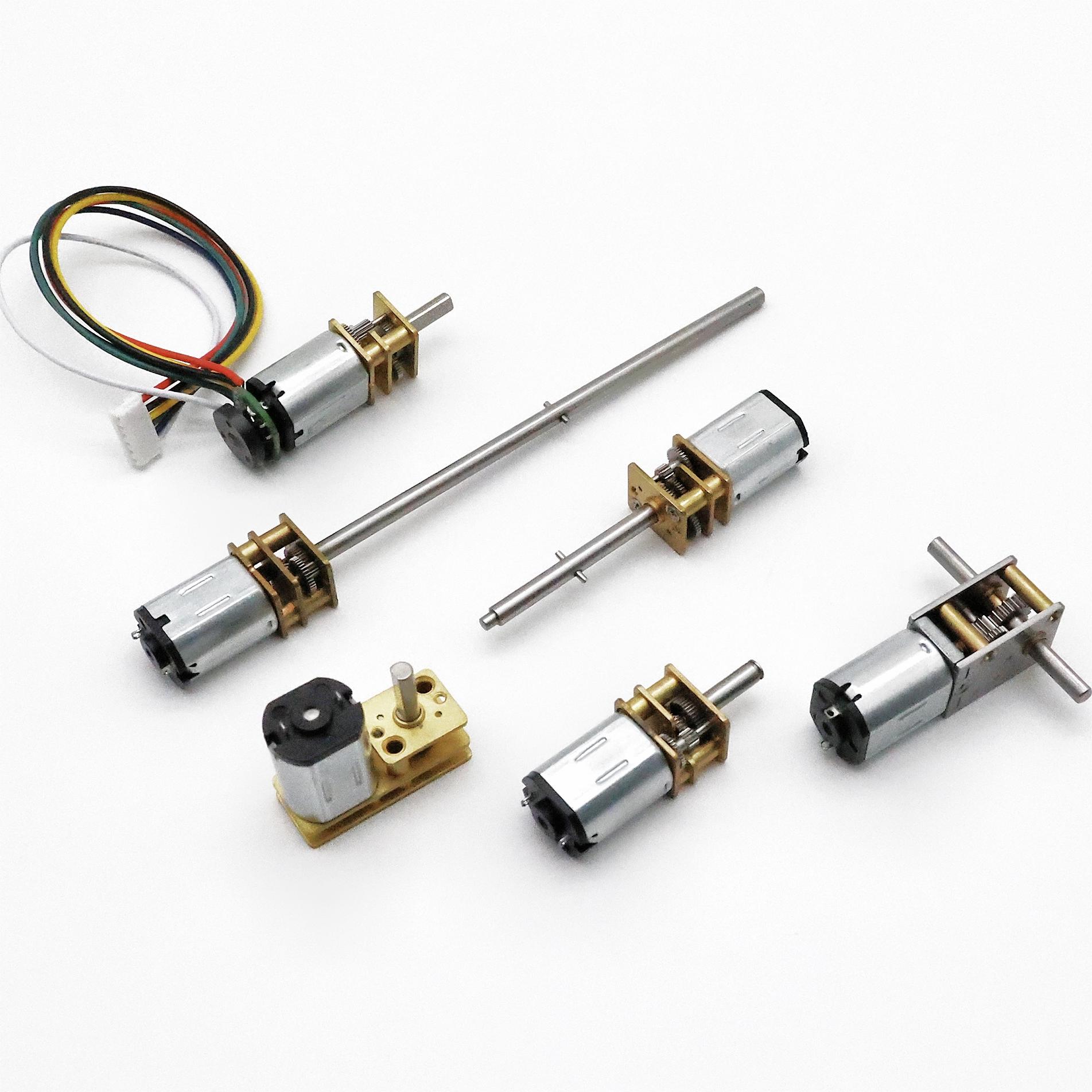 N20 Micro Encoder Motor Reducer 3V 6V DC Encoder Motor With Gearbox Hall Sensor Encoder 7ppr