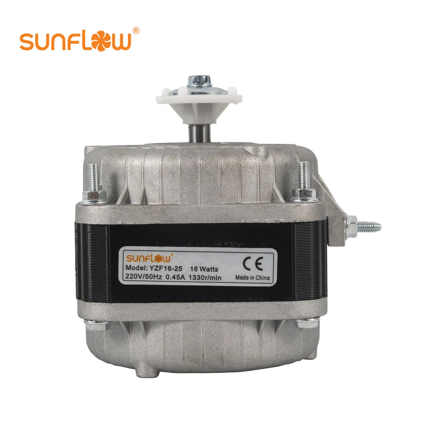 220V Double Screws Delicate Medical Devices Neat Packaging Shaded Pole Motor with Fan Blade and Bracket Freezer Motor Shaded Pole Motor