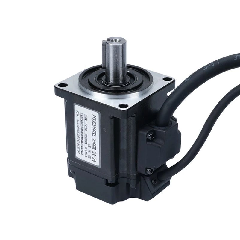 Lunyee 200W 24V 3000rpm Torque 0.64nm DC Servo Motor with Drive for Robotics