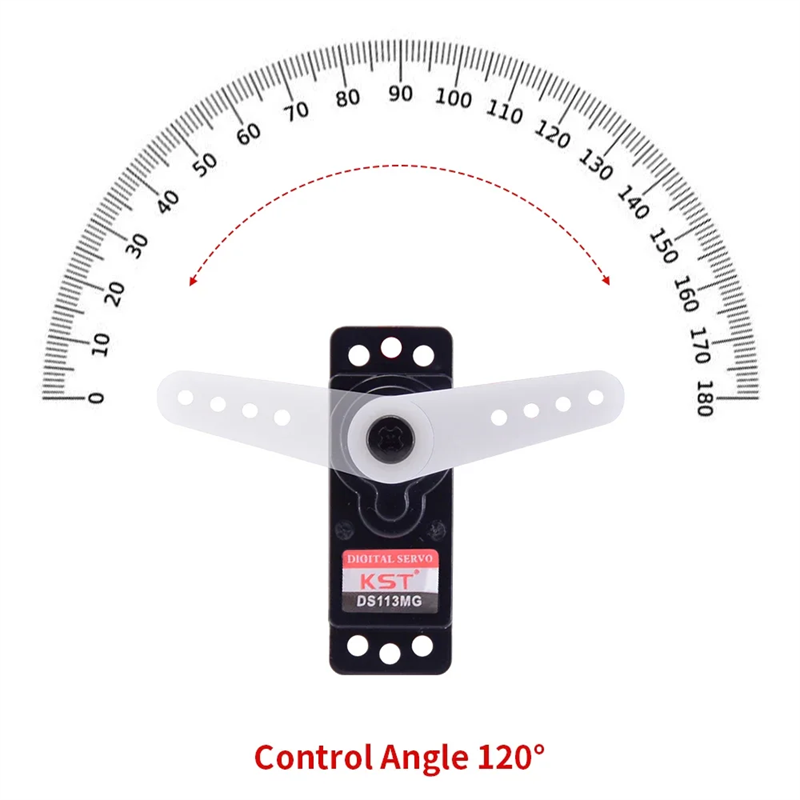 NEW KST DS113MG V6.0 Coreless DC Motor Micro Digital Servo Hardened Steel Gear 3.5kg 0.09sec Electric RC Airplane Parts