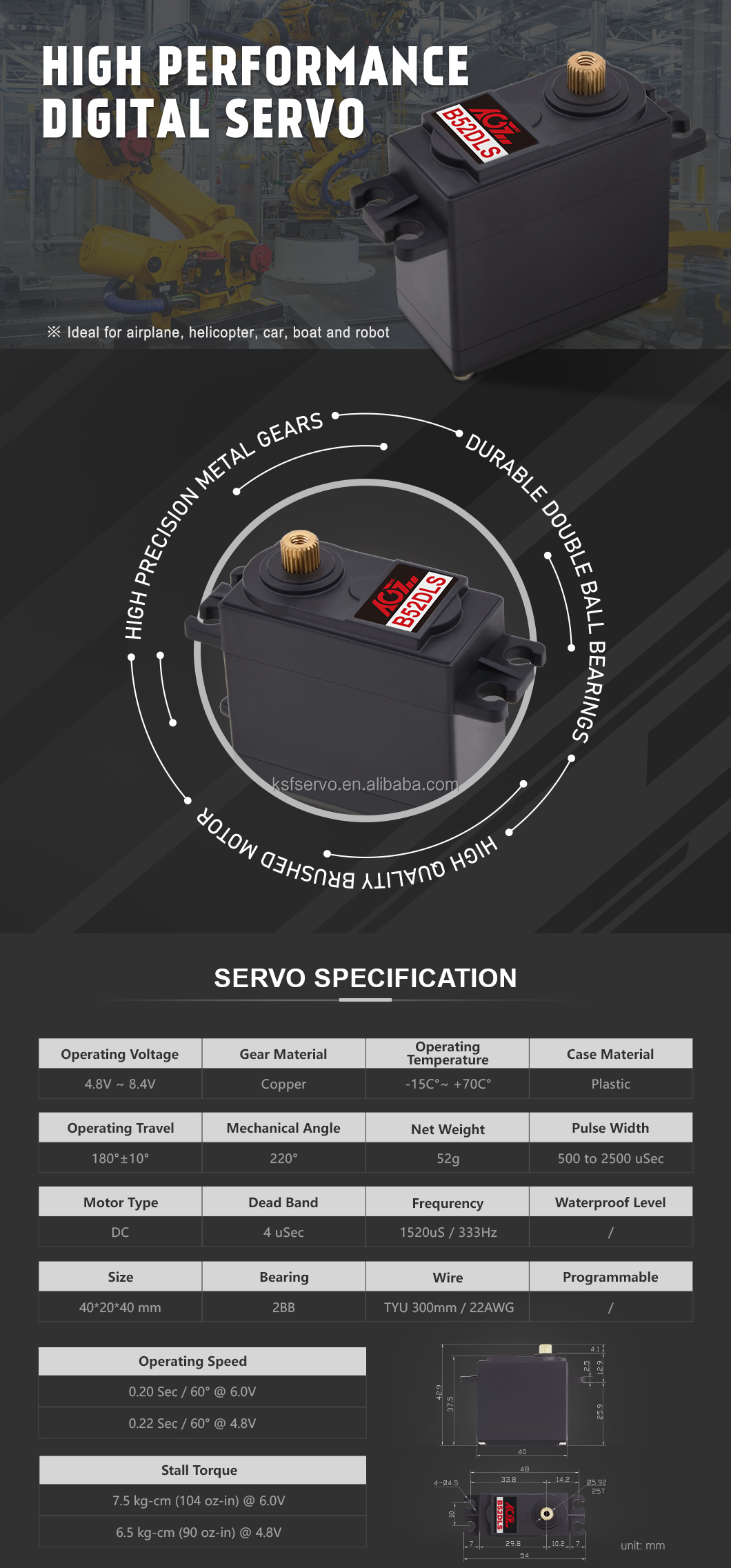 B52DLS Servo