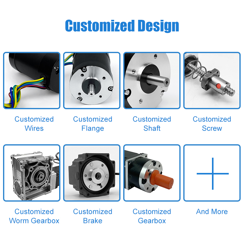 3-Phase 4-Pole 24V 180W BLDC Planetary Gear Motor Encoder 4000RPM Permanent Magnet Construction Flange Mount Drip-proof 0.43N.m