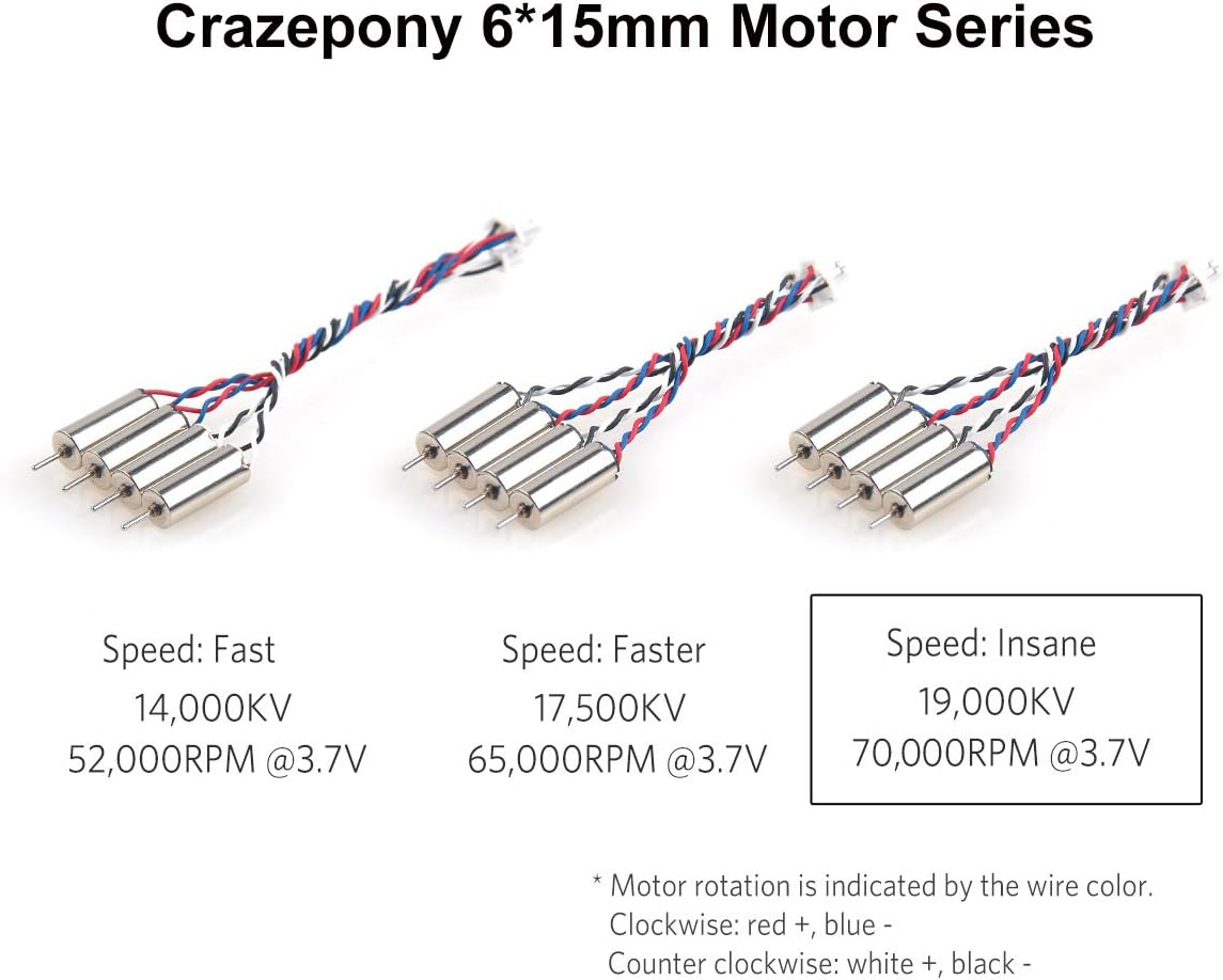 615 6x15mm Coreless Micro DC Motor 3.7V 52000 RPM - for RC Aeroplane Model