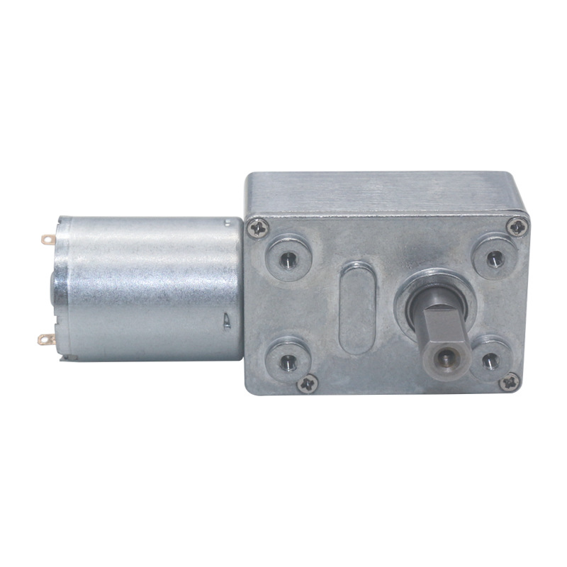 HYX Jgy370 12V DC Gear Motor 300Rpm 200RPM 3V6V12V 25MM Metal Brushed DC Small Worm Gear Motor for Self-service Vending Machine