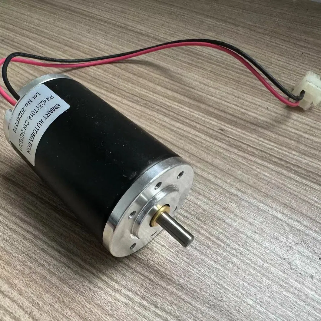 42mm DC Motor Silver Side View
