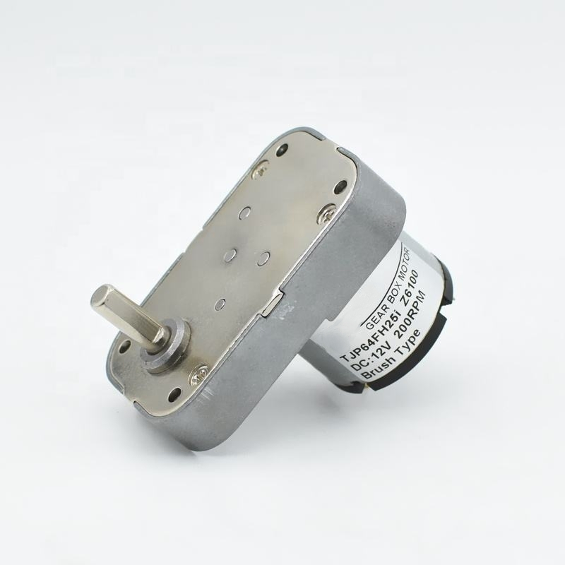 Reversible 64*38mm Mini Low Speed High Torque Brush DC Motor for Scooter
