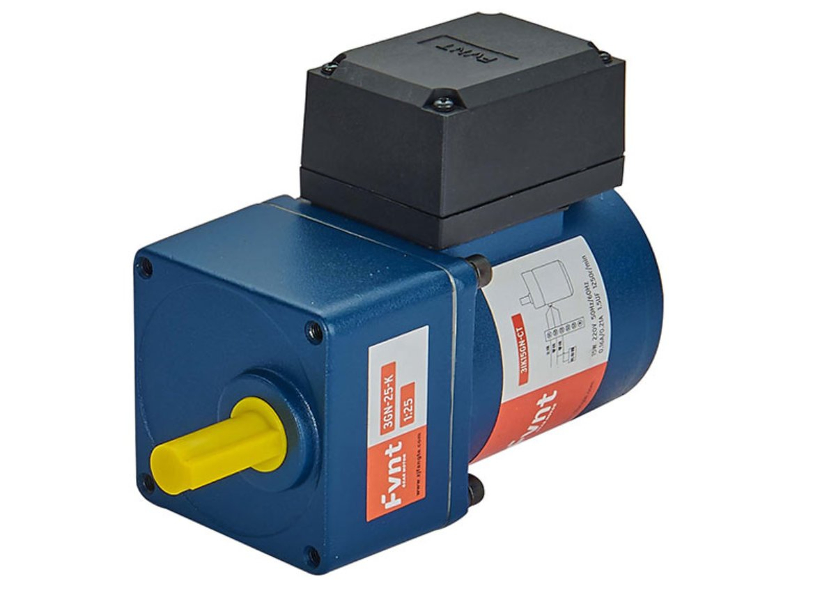 6W 60mm Micro AC Gear Motor with Gear Reducer, 110V/220V Small Speed Control Motor for Automation Equipment