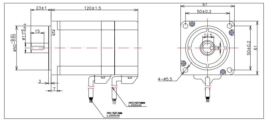 Drawing of BLDC Motor