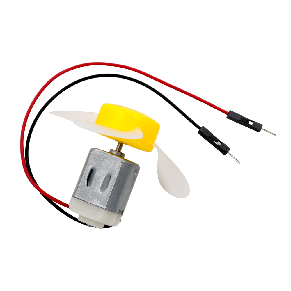 DC 3V Low Voltage Micro Mini Motor 130 Model for Toys DIY with Fan Blade