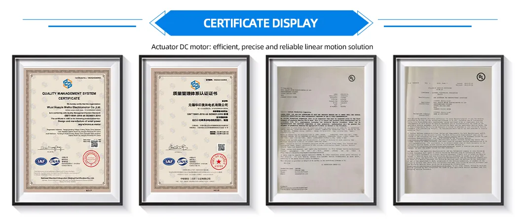 Certificates