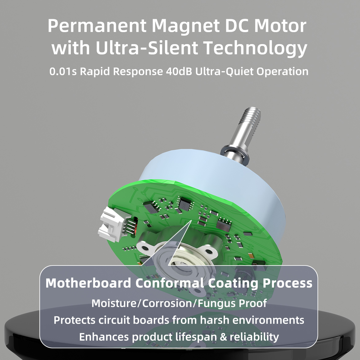 Customized 61MM High Speed 2400rpm 24V 3 Phase Electric Small Bldc Fan Motor Micro Dc Brushless Motor for air Purifiers or Fan