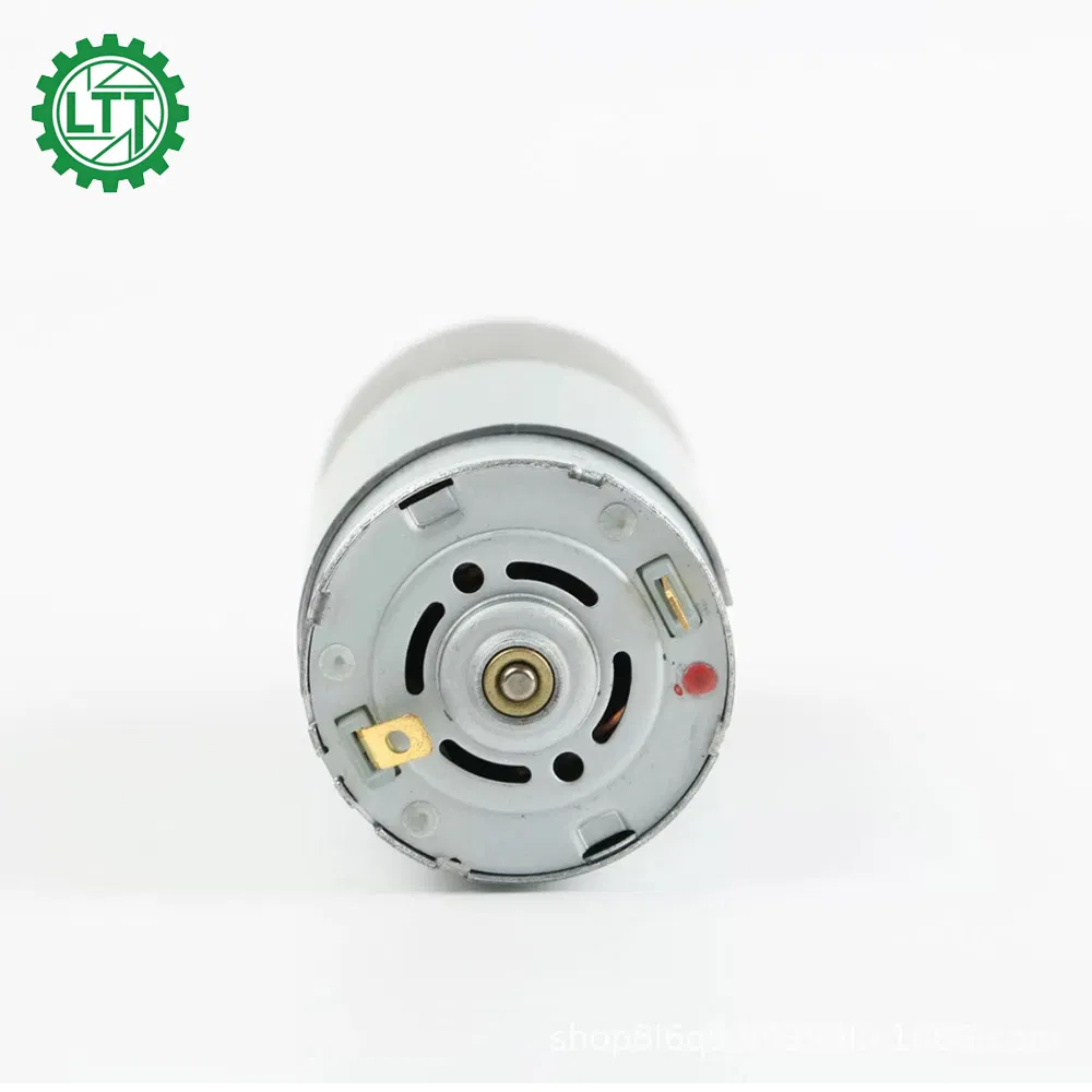37mm Diameter 6V 12V 24V Brush DC Gear Motor 550 DC Motor with Spur Gearbox