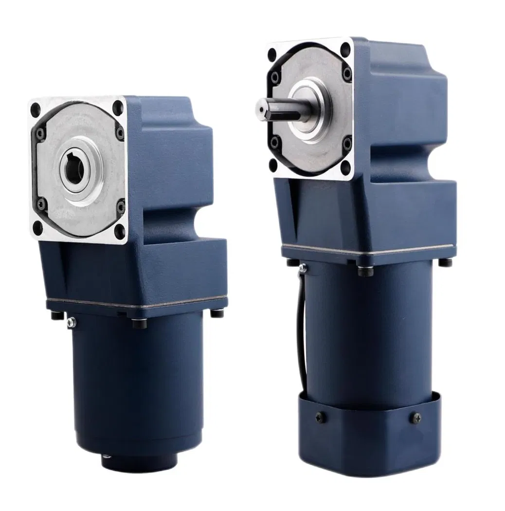 ZD 110V/220V/380V/415V 6W-200W 60mm-104mm 2IK,3IK,4IK,5Ik,6Ik Series Square Mount Right Angle Single Phase Three Phase Micro Electric Induction AC Gear Motor