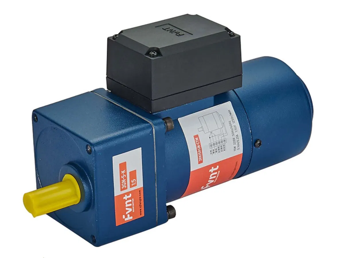 6W 60mm Micro AC Gear Motor with Gear Reducer, 110V/220V Small Speed Control Motor for Automation Equipment