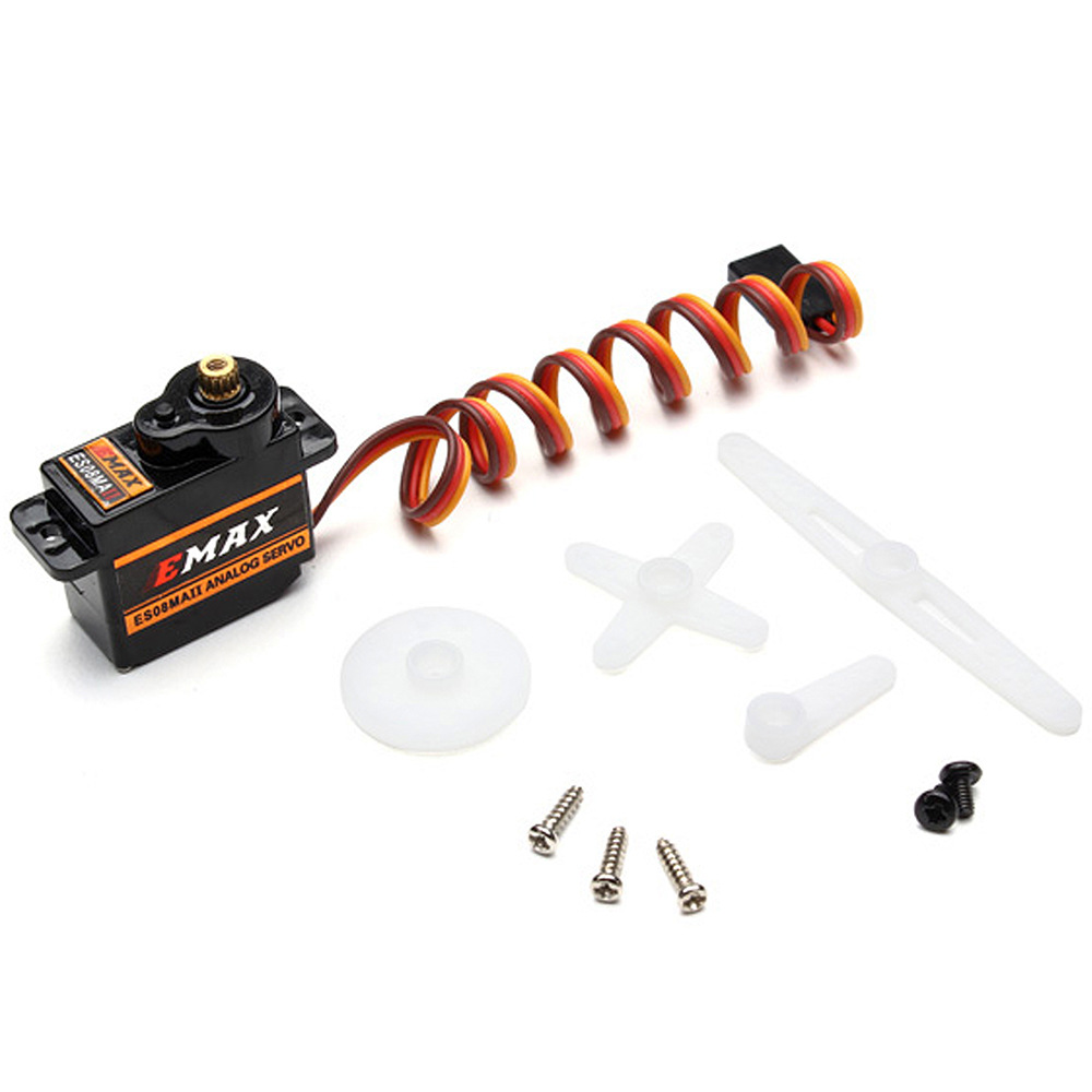 EMAX ES08MDII Digital Servo Metal Gear High Torque 12g Coreless Motor for Trex 450 Helicopter Airplane Rc Robot