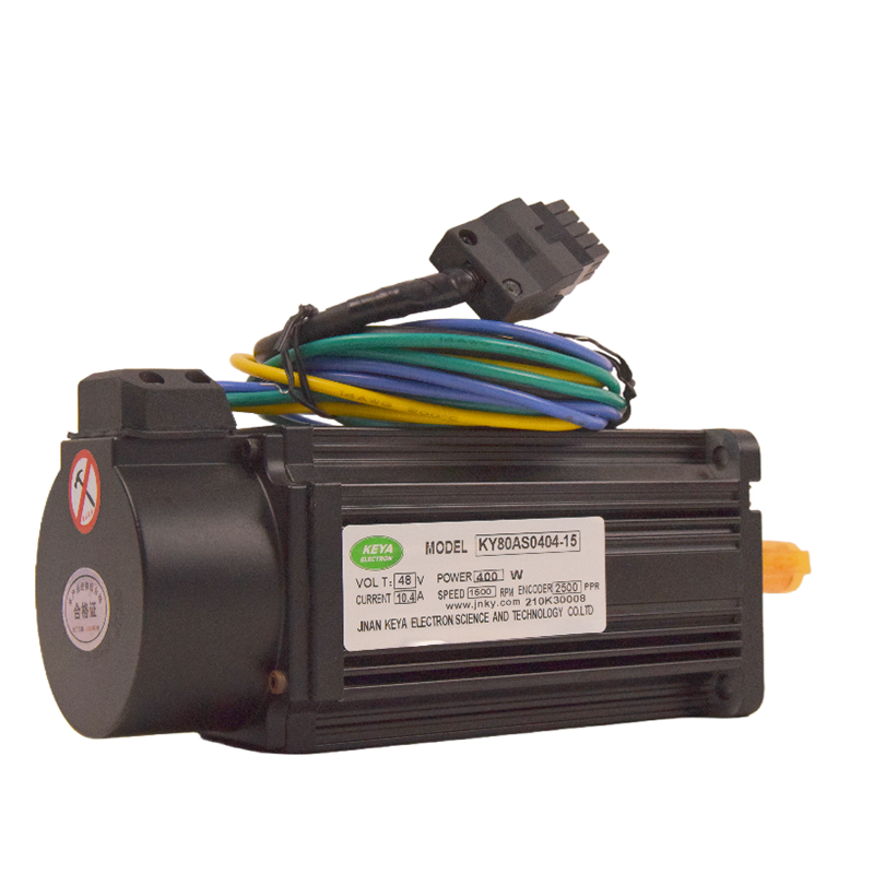 Keya Motor Low-voltage 24v/48v 400w DC Brushless Servo Motor with Encoder