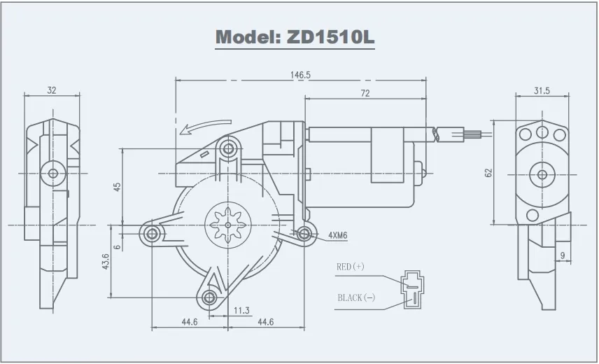 DC Brushed Gear Mini Motor - View 1