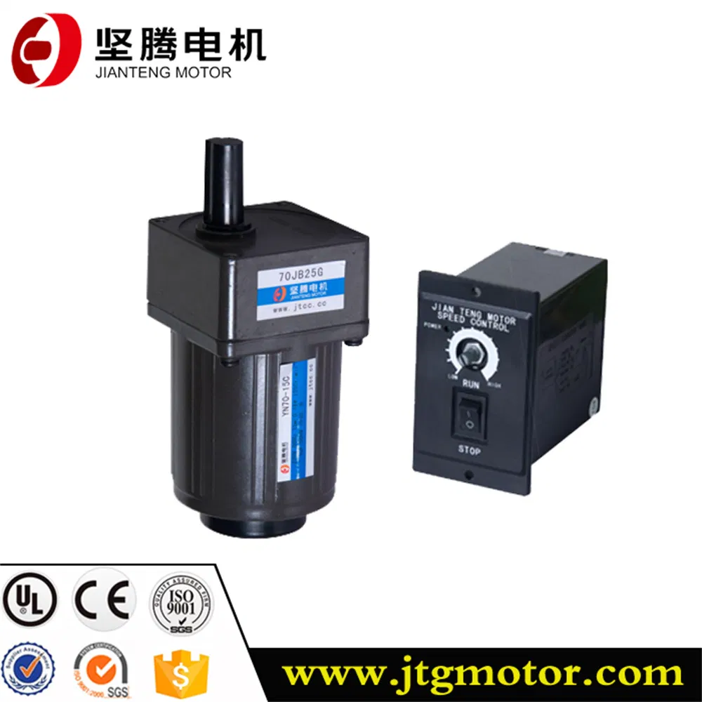 Micro AC Reversible Electric Brake Geared Reduction Synchronous Mini Motor for Roller Belt Conveyor Packaging Machine Boiler Feedwater Pump