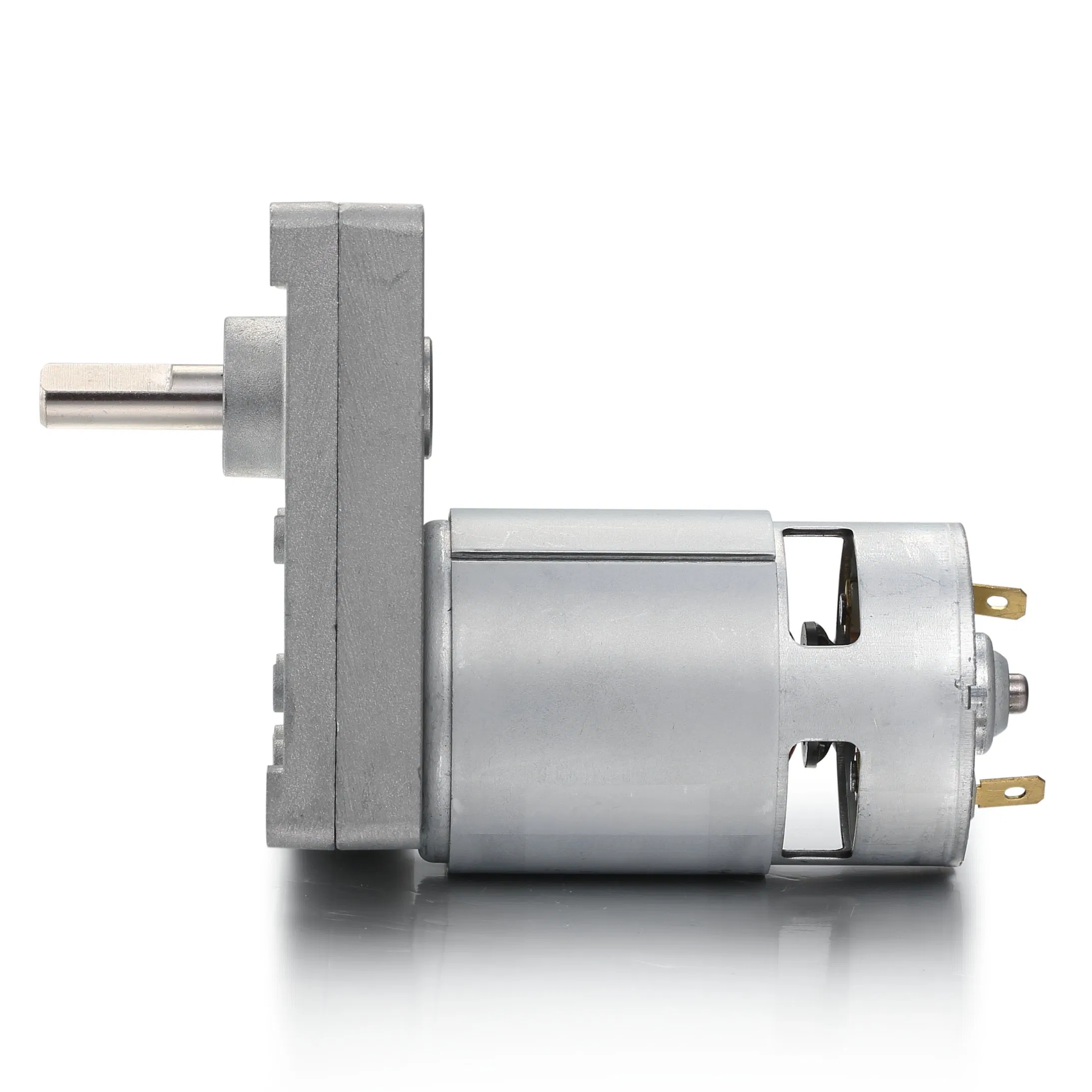 775 12V 24V High Torque Gear Ratio 10.4W 50rpm Electric Micro Brush Mini DC Geared Box Motor with Wheels for Robot/ Vending Mach