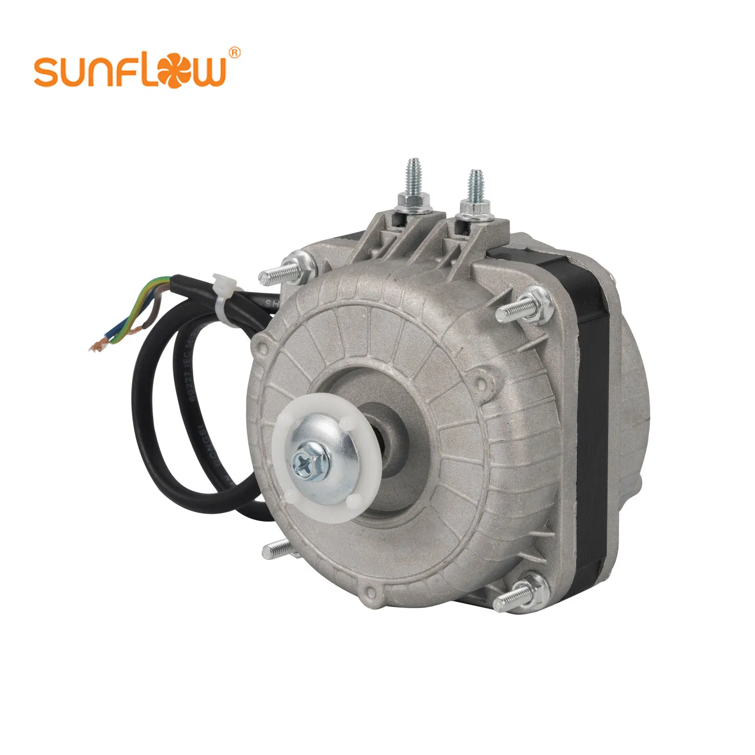 220V Double Screws Delicate Medical Devices Neat Packaging Shaded Pole Motor with Fan Blade and Bracket Freezer Motor Shaded Pole Motor