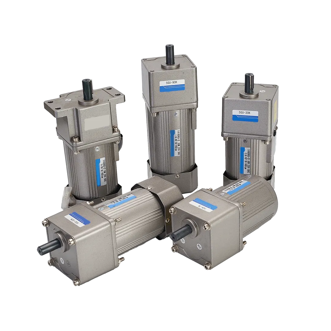 6W~2.2kw 60mm~142mm Precision Micro AC Motor with 110V/220V/380V Voltage and Gearbox Integration