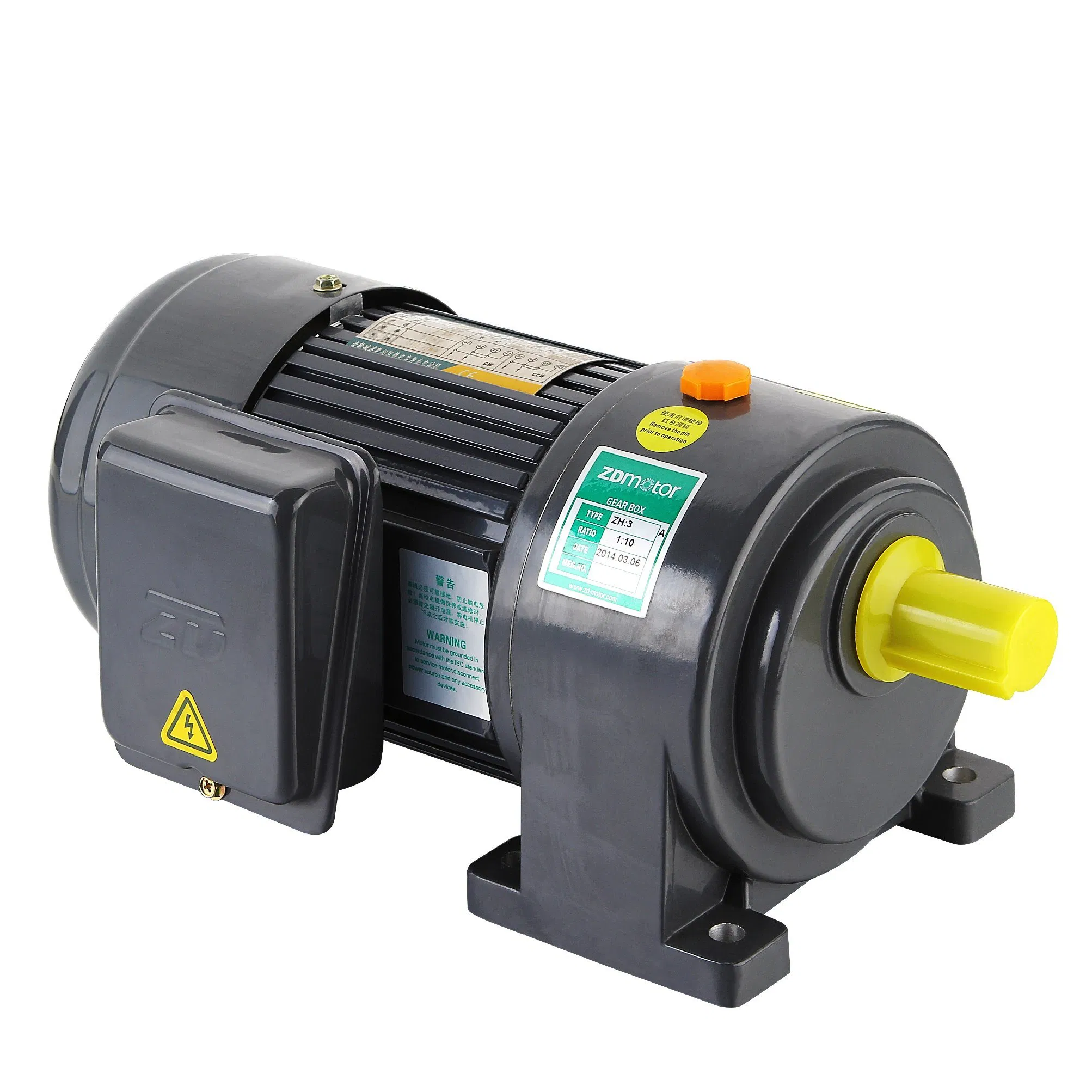 ZD Drive Good Insulation Economical and Compact ZH(Horizonal),ZV(Vertical) Electric Magnetic Small Gear Motor With Brake